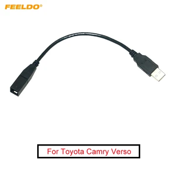 FEELDO 20 шт. Автомобильное радио 2.0 USB-порт Кабельный адаптер для Toyota Camry Verso Mazda Lexus GS350 Аудио USB-кабель