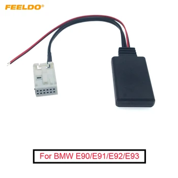 FEELDO 5 шт. Автомобильный беспроводной модуль Bluetooth Приемник Стерео Музыка AUX Адаптер для BMW 3 серии (E90 / E91 / E92 / E93) Аудио AUX кабель