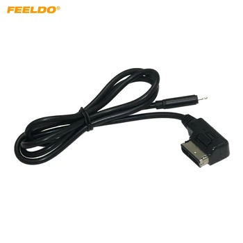 FEELDO Audio AUX и кабель адаптера зарядки питания для Benz Media Music Interface Connect To Cell Phone Power Charger