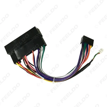 FEELDO Автомагнитола Аудио 16-контактный адаптер жгута проводов для KIA Carens IX35 K2 / K3 / K4 / K5 Power Calbe Wire Plug Harness 2