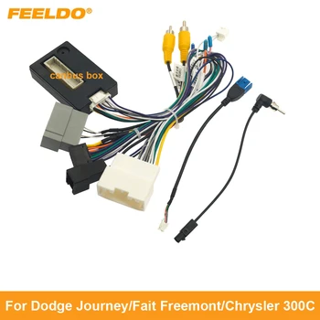 FEELDO Автомобильный 16-контактный адаптер жгута проводов шнура питания для установки головного устройства Dodge Journey/Fait Freemont / Chrysler 300C