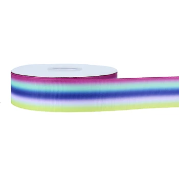 FLRA Ribbon FLRA RibbonВысококачественные ленты из корсажной ленты с радужной печатью омбре для подарочной упаковки 0
