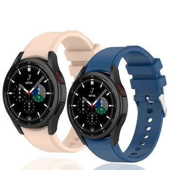 Galaxy Watch6 Classic 43 мм 47 мм Силиконовый ремешок для Samsung Galaxy Watch 6/5/4 44 мм 40 мм Pro 45 мм Sport 20 мм Браслет для часов