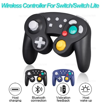 GC Gamecube Совместим с беспроводным контроллером Nintendo для Switch/Lite Геймпад для ПК Джойстик для Steam Для Andriod / IOS