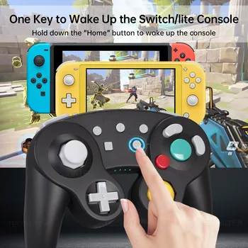 GC Gamecube Совместим с беспроводным контроллером Nintendo для Switch/Lite Геймпад для ПК Джойстик для Steam Для Andriod / IOS 2