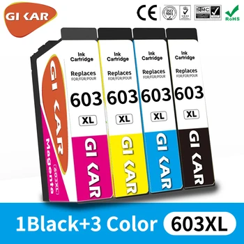 GIKAR 603 XL Совместим с принтером Epson 603XL E603 T603 для XP-2100 XP-3100 WF-2810 XP-3105 XP-4100 XP-4105 WF-2830 XP-2105 0