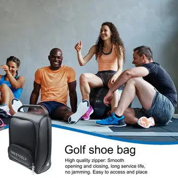 Golf Мужская сумка для обуви Дышащая сумка на молнии для обуви Водонепроницаемая и дышащая сумка для обуви из полиуретана для женщин и мужчин Путешествия на открытом воздухе 2