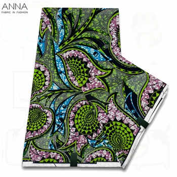 Grand Super 100% хлопок африканская восковая ткань высокое качество Ankara Wax Print Fabric 6yards Женская ткань для шитья VLS48