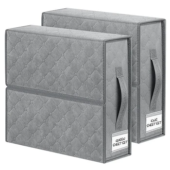 Gray Cube Storage Эффективно организуйте шкаф с помощью универсального решения для хранения Организация шкафа