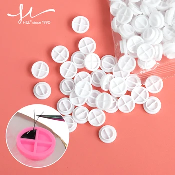  H&L с 1990 года Официальный магазин Держатель для клея для ресниц Кольцо Белый Розовый Высококачественные профессиональные инструменты для макияжа 0