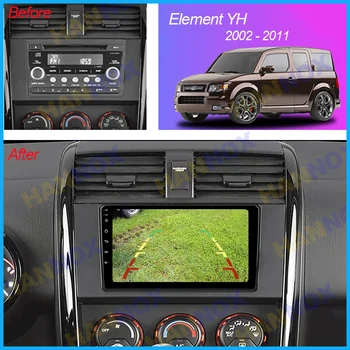 HANNOX для Honda Element YH 2002 - 2011 2 Din Android Авто Беспроводной Carplay BT Авто Радио Мультимедийный видеоплеер Головное устройство Рама