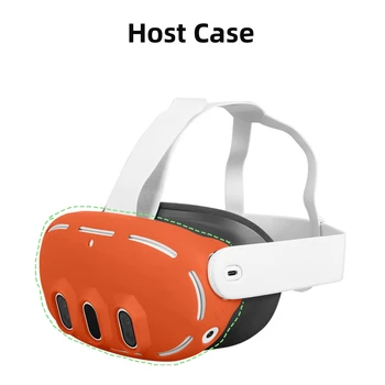 Host Мягкий силиконовый защитный чехол для Meta quest 3 многоцветных чехла VR Аксессуары