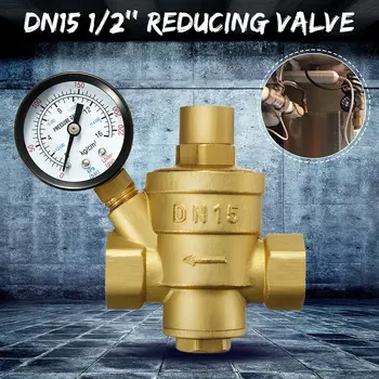 Hot 2023 Новый редукционный клапан давления воды DN15, регулируемый латунный регулирующий клапан 1/2 дюйма, регулирующий клапан потока Быстрая доставка 2
