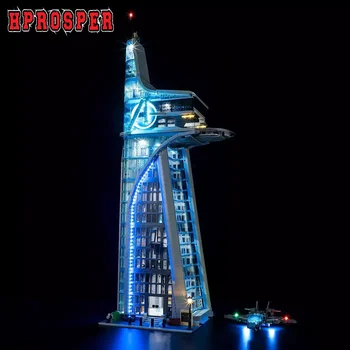 Hprosper 5 В Светодиодный фонарь для 76269 Marvel Avengers Tower Декоративная лампа с батарейным ящиком (не включает строительные блоки Lego)
