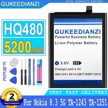 HQ480 5200 мАч Сменный аккумулятор для мобильного телефона большой емкости для аккумуляторных батарей Nokia 8.3 5G TA-1243 TA-1251