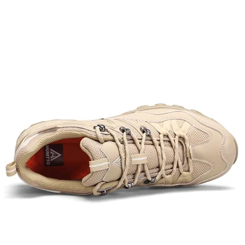 HUMTTO Дышащие треккинговые кроссовки для мужчин Мужская спортивная обувь на открытом воздухе Роскошная дизайнерская альпинистская безопасность Работа Человек Походные ботинки 2