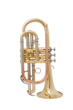Il belin Высококачественная золотая труба Bb Cornet с футляром и мундштуком Музыкальные инструменты
