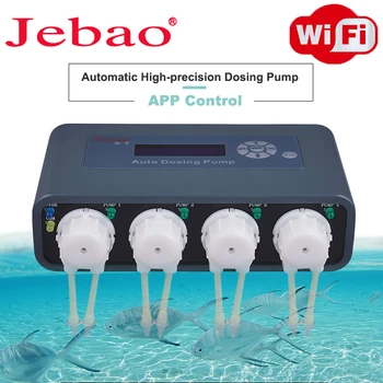 Jebao 2.4G WiFi APP Control Аквариум Автоматический дозирующий насос Автоматические насосы для титрования Дозатор морского рифа для аквариумов и аквариумов 0