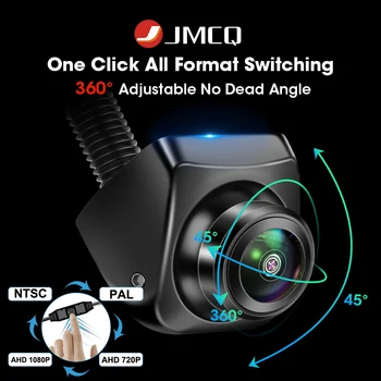 JMCQ Камера заднего вида Переключение всех форматов в один клик Суперночное видение 1080P AHD Широкоугольная регулировка 140° Нет необходимости в линии разреза