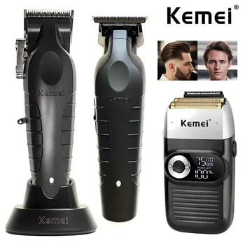 Kemei KM-2296 Набор машинки для стрижки волос Мужская электрическая бритва Триммер для волос Профессиональная машина для стрижки волос