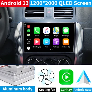 Krando Автомагнитола Android Автомобильный мультимедийный плеер для Suzuki SX4 Fiat Sedici 2005 - 2014 Авторадио GPS Навигация Беспроводная Carplay