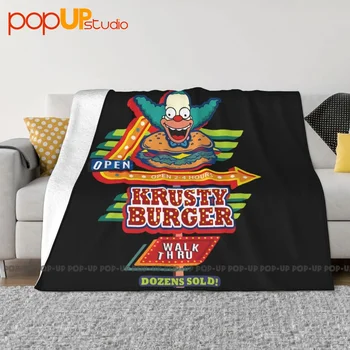 Krusty Burgers Ресторан Вывеска P-232 Одеяло Роскошное классическое покрытие против пиллинга Одеяло Семейные расходы