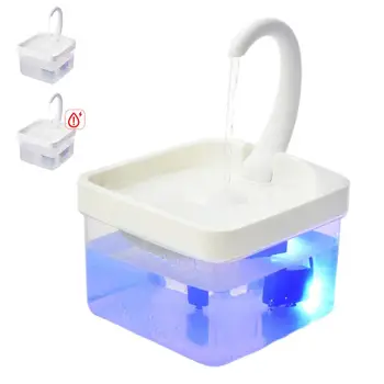 L Автоматический фонтанчик для воды для кошек с краном Диспенсер для воды Поилка Кормушка для домашних животных с USB-водяным насосом и фильтром Хлопок