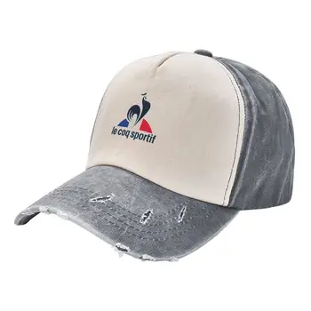 Le Coq Sportif Casuals Логотип Постиранная бейсболка Контрастная постиранная шляпа