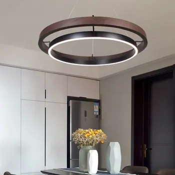 LED Домашний декор Люстра под дерево Креативный круглый подвесной светильник Минималистичный подвесной светильник для гостиной Столовая 1