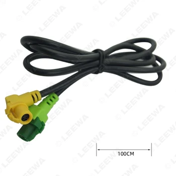LEEWA 1PC Автомобильный USB-кабель переключателя подходит для VW GOLF JETTA SCIROCCO RCD510 RNS315 MK5 MK6 #1698-A 4