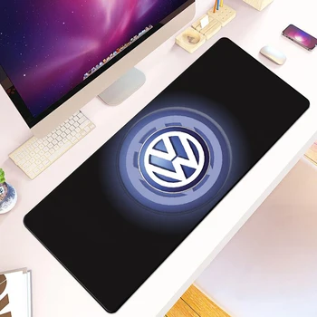 Luxury V-Volkswagen Logo Коврик для мыши HD Печатный компьютерный геймер Lock-Edge Противоскользящий коврик для мыши XXL90x40 см Клавиатура Компьютерный настольный коврик