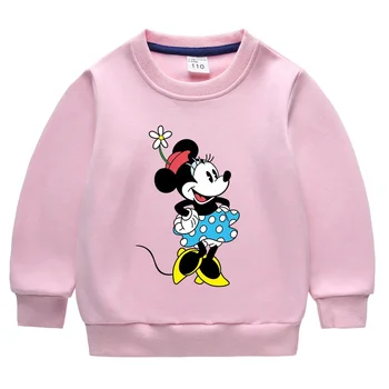 MINISO Disney Микки Маус и Дональд Дак 2023 осень и зима Детский свитер Новый бархатный утолщенный теплый топ