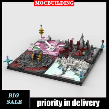 MOC Micro City Set Модель Строительный блок Сборка Пространство Архитектура Street View Коллекция Серия Игрушки Подарки