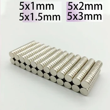 n35 5x1 5x1.5 5x2 5x3 Круглый диск сильный мини-магнит сверхмощные неодимовые магниты Поиск магнитный холодильник DIY Дропшиппинг