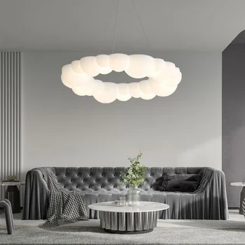 Nordic Creative Cloud Shades Подвесные светильники Современная потолочная люстра Гостиная Спальня Детская комната Декор Светодиодный потолочный светильник