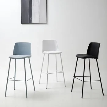 Nordic Барный стул Эргономичный роскошный дизайнер Ресепшн Современные барные стулья White Garden Sgabello Cucina Мебель