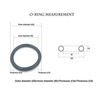 OD30 мм ~ 100 мм * 5,7 мм Толщина / CS Черные уплотнительные кольца EPDM Стойкость к кислотам и щелочам, водостойкость и сопротивление трению Уплотнительное кольцо 1