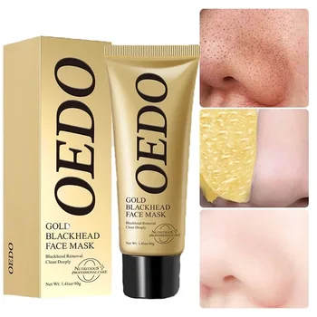 OEDO Gold Peeling Маска для лица Глубокое очищение Антивозрастной Антивозрастной Отбеливающий Морщины Отбеливание Черные Точки Удаленная Отрывная Маска Уход за кожей лица