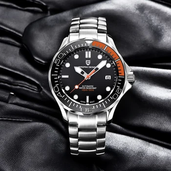 PAGANI DESIGN 2023 Новые автоматические мужские часы Механические наручные часы для мужчин Дайвер Мужские часы NH35 Часы Reloj Hombre