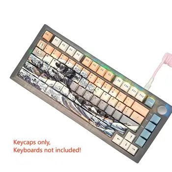 PBT Колпачки для клавиш Sea Theme Cherry Profile Keycap Set (5-сторонний краситель) для механических клавиатур Cherry Gateron MX Switch 100%,75%,65%,60% 2