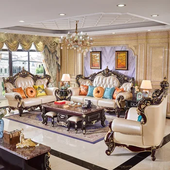 ProCARE Антикварный диван нового дизайна Классический классический диван из натуральной кожи в европейском стиле