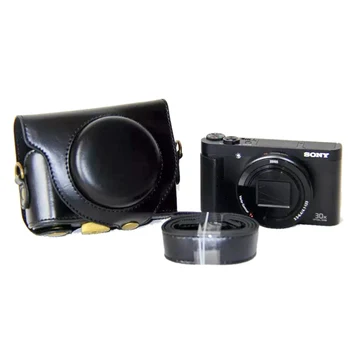PU кожаный чехол для камеры плечо сумка жесткие сумки для Sony HX90V HX90 WX500 DSC-HX90V DSC-HX90 DSC-WX500