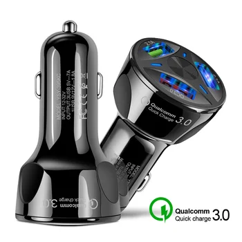 Qc3.0 Автомобильное зарядное устройство для мобильного телефона Три USB для BMW MINI COOPER S ONE JCW F54 F55 F56 F57 F60 CLUBMAN COUNTRYMAN Удаленный брелок 0