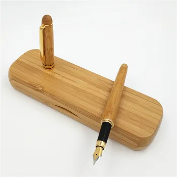 QSHOIC 1 шт. подарочная коробка деревянная перьевая ручка бамбуковая ручка набор фонтанов подарок на Рождество свадебный подарок ручка для мужчины Рождественский подарок 0