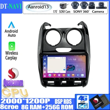 Qualcomm Android13 Для Renault Duster 2014-2020 Авто Радио Стерео Мультимедийный Плеер Навигация GPS Головное Устройство 5GWIFI Нет 2 din dvd
