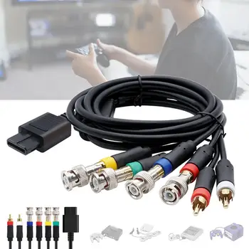 RGB + Sync Видео Аудио Кабель Для NGC / N64 / SNES RGBS Компонентный кабель для цветного монитора Аксессуары для игровой консоли V8Y7