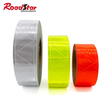 Roadstar W Shape Микропризматическая светоотражающая лента из ПВХ Waring Tape Пришивание к крышке сумки для одежды RS-6290