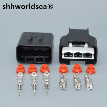 shhworldsea 3 Pin 1743271-2 Водонепроницаемый женский мужской автомобильный штекер электрический провод радиатор жгут проводов для Hyundai KIA 0