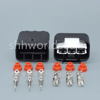 shhworldsea 3 Pin 1743271-2 Водонепроницаемый женский мужской автомобильный штекер электрический провод радиатор жгут проводов для Hyundai KIA 2