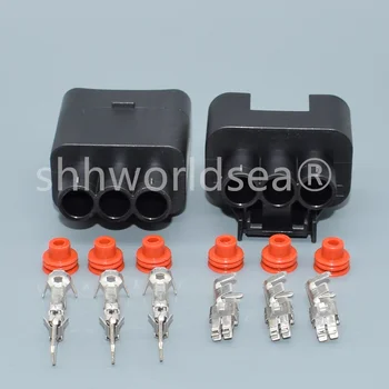 shhworldsea 3 Pin 1743271-2 Водонепроницаемый женский мужской автомобильный штекер электрический провод радиатор жгут проводов для Hyundai KIA 4